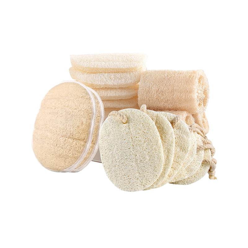Cuscinetti esfolianti in luffa per il corpo in spugna luffa da bagno naturale al 100% per SPA