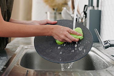 Spugna pulita da cucina